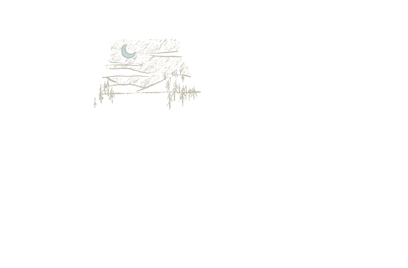Living room night illustration
